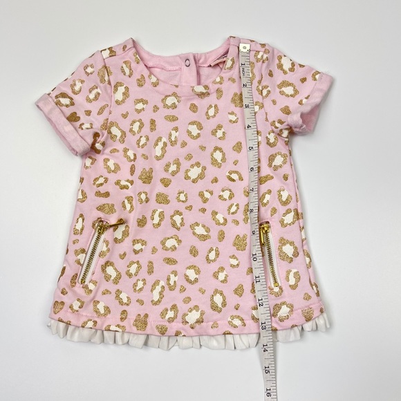 JUICY COUTURE Baby Pink Leopard Ruffle Dress 12 M - Picture 15 of 16